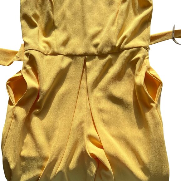 Spring, Summer Outfit. Yellow Jumpsuit Size 12 INC International Concepts. - Picture 12 of 16